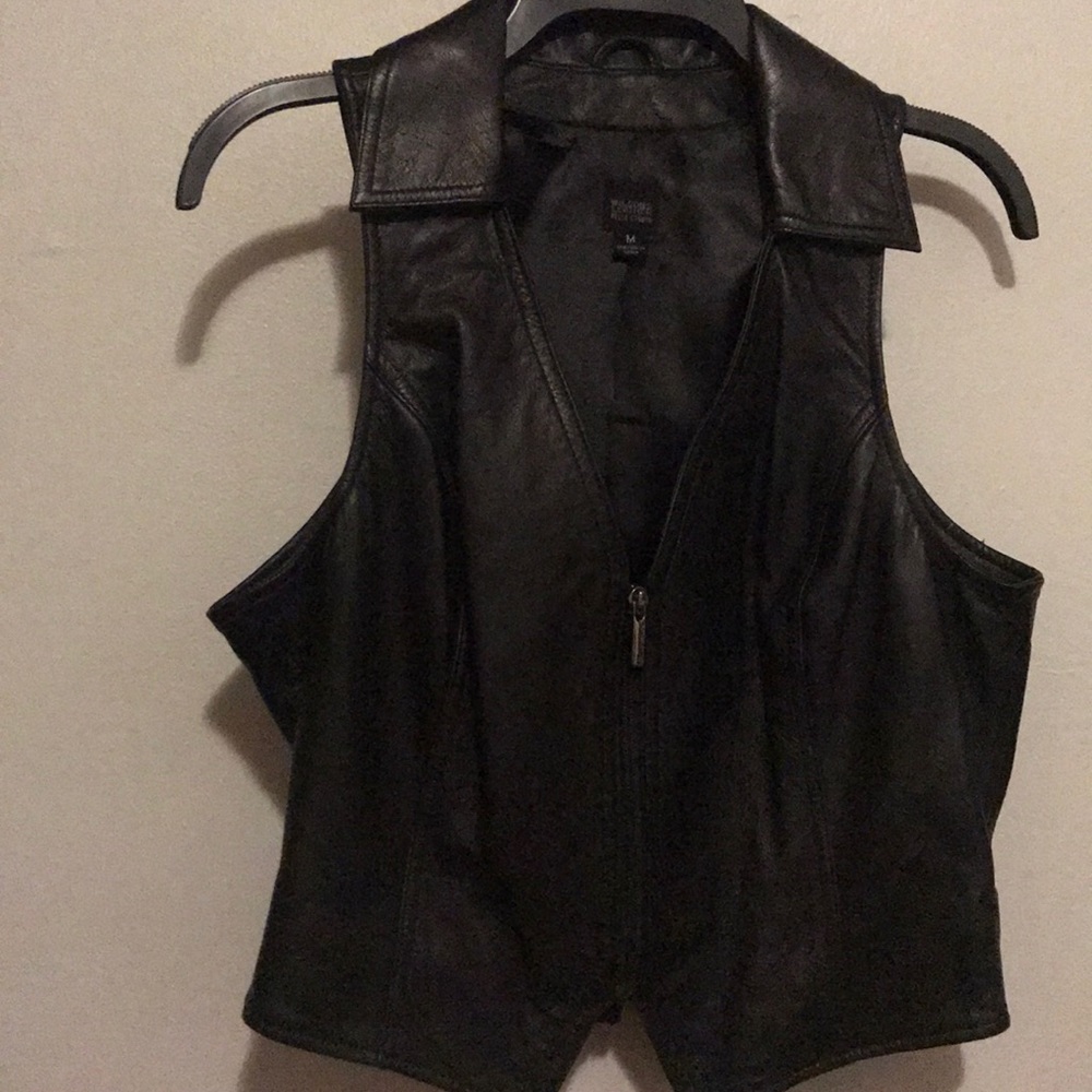 Leather vest